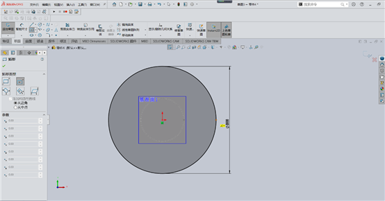 Solidworks钣金绘制斜面上带有直筒的喇叭口