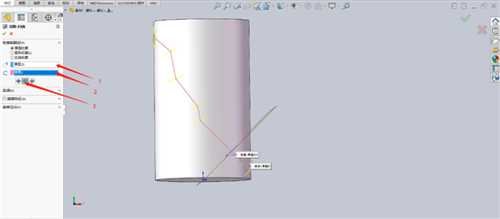 如何在圆柱表面建立斜孔？SOLIDWORKS来帮你！