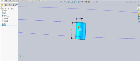 如何在圆柱表面建立斜孔？SOLIDWORKS来帮你！